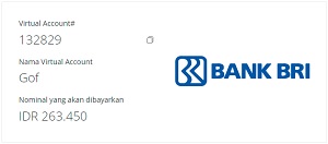 Pembayaran via BRI